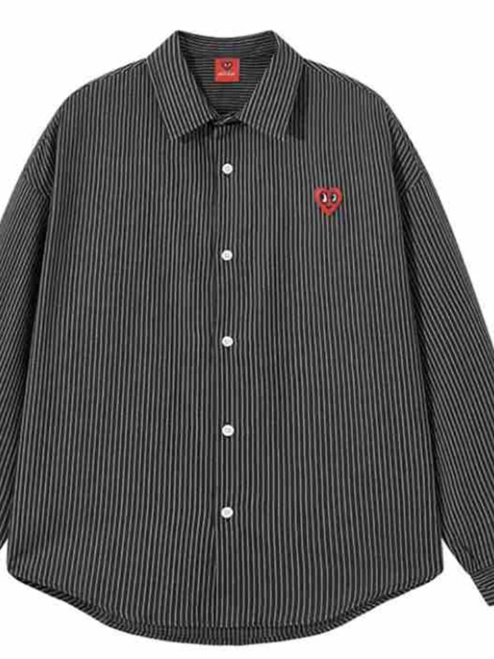 Black Stripe Heart Shirt